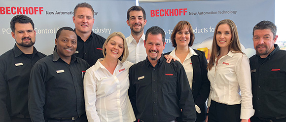 Team Beckhoff (SA) with Benjamin Bruns (back right).